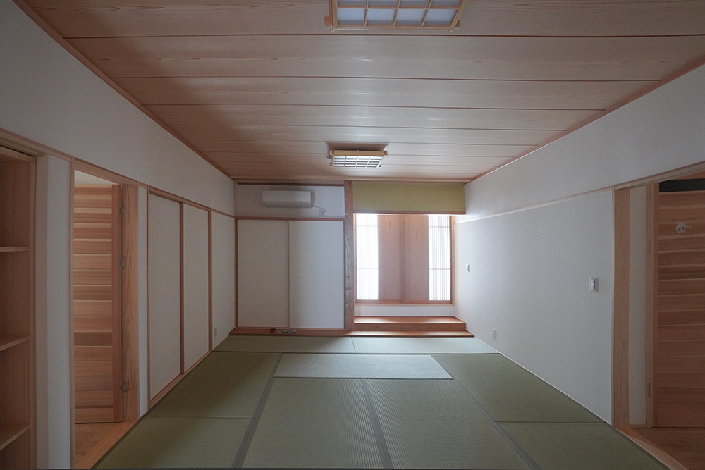 ひとつ屋根の下、心地よく分かれて暮らす平屋の二世帯住宅～長浜市 H様邸新築工事