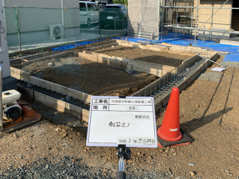 小屋の基礎工事